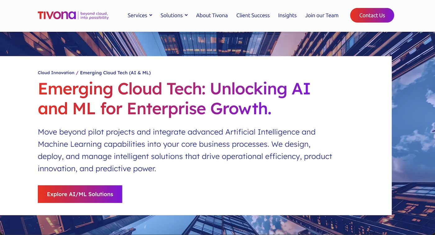 Emerging Cloud Tech: AI & Machine Learning Solutions
